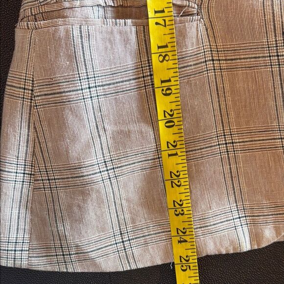 Zara Pink Plaid Blazer Linen Blend Notched Lapels size 8 - Picture 8 of 9